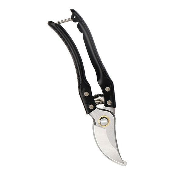 PPLoney Garden Pruning Shears with Stainless Steel Blades - Ergonomic Handheld Bypass Pruners for Trimming Herbs, Flowers, and Houseplants - Red, Green, Black Colors Available