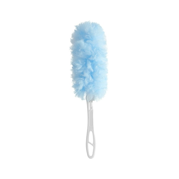 PPLoney Household Disposable Electrostatic Duster with Replaceable Brush Head - 360° Rotating and Foldable, Ideal for Efficient Cleaning of Hard-to-Reach Areas(Blue)