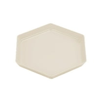 PPLoney Impregnable Hexagonal Plastic Dinner Plates - Lightweight, Reusable, Dishwasher & Microwave Safe - Perfect for Kitchen and Camping - 6.69x6.69 Inches