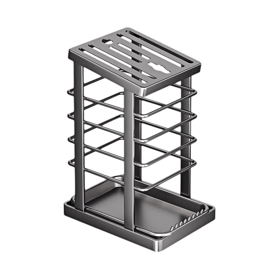 PPLoney Kitchen Knife Rack - Stainless Steel Multifunctional Storage Holder for Safe and Organized Knife Storage