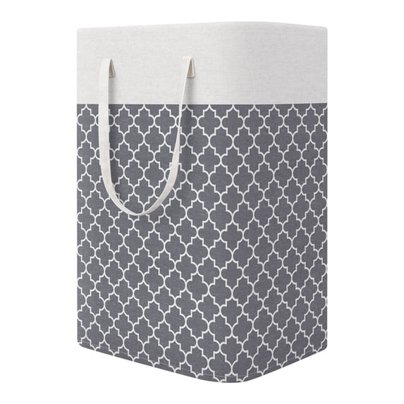 PPLoney Large Capacity Canvas Laundry Basket with Soft Handle for Home Storage
