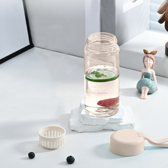 PPLoney Large Capacity Sports Water Bottle | 16.9 Ounce Motivational Leak Proof Portable Bottle for Outdoor Fitness and Camping Activities