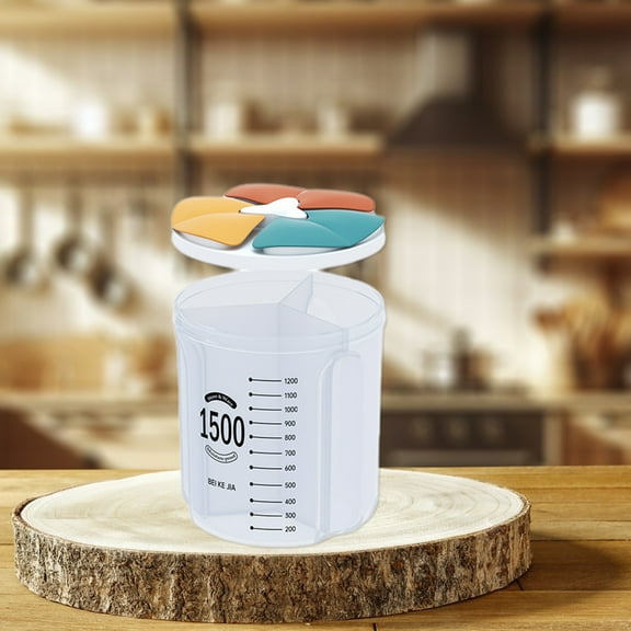 PPLoney Large Capacity Transparent Food Storage Jars with Lids - Versatile and Convenient Containers for Spices, Grains, Dried Fruits, and Groceries - Ideal for Kitchen Organization and Freshness