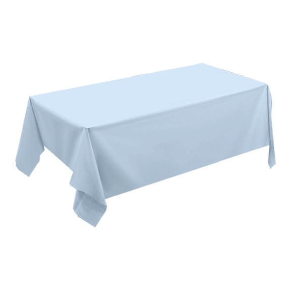 PPLoney Large Plastic Rectangle Table Cover - Wipe Clean Tablecloth for Parties, Events, Banquets, and Outdoor Gatherings - 183cm x 137cm (72x54in) - Durable Solid Color Design