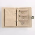 thumbnail image 1 of PPLoney Leather Portable Jewelry Storage Book - Foldable Travel Organizer with Clear Zipper Pouches for Necklaces, Rings & Earrings, 1 of 5