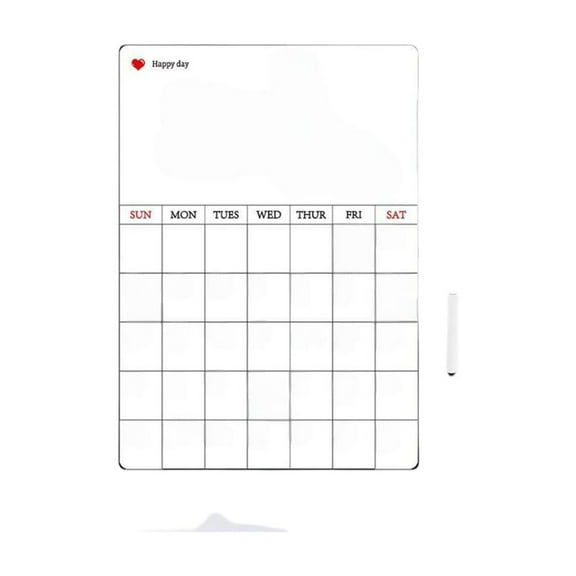 PPLoney Magnetic Whiteboard Calendar for Easy Organization – Includes Magnetic Pen, Perfect for Home and Office Use