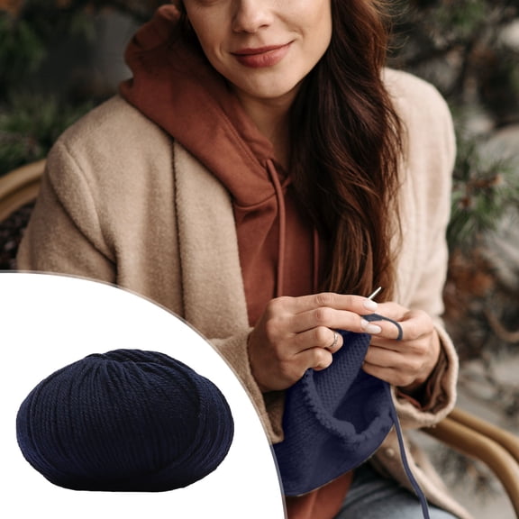 PPLoney Medium Coarse Wool Yarn for Scarves, Hats & Sweaters - Soft, Durable Knitting Fiber