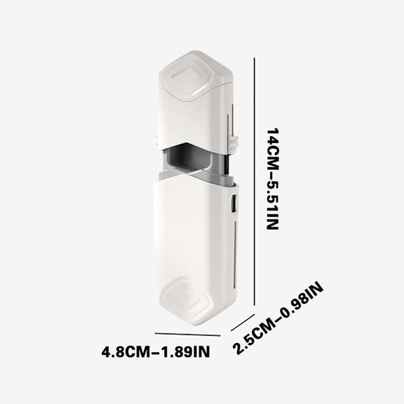 PPLoney Mini Telescopic Cutting Box with Pull-Out Design for Easy Medication Storage and Retrieval