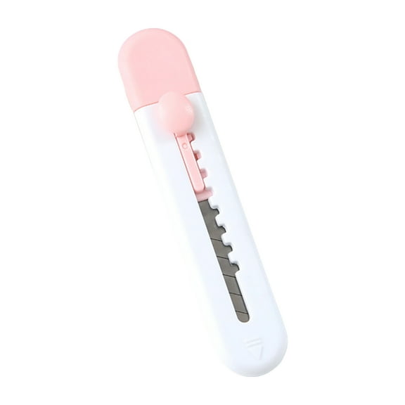 PPLoney Mini Utility Knife - Compact Alloy Steel Box Cutter for Easy Cutting of Paper, Tape, and Packaging - Adjustable Safety Design for Home and Office Use