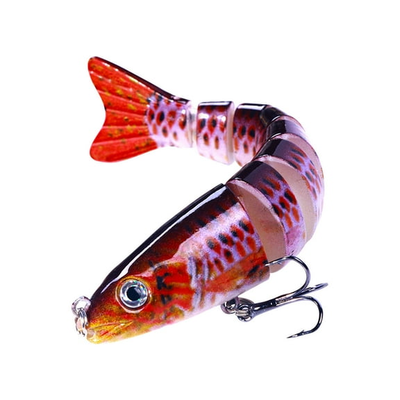 PPLoney Multi Fish 12.8cm Realistic Sinking Bait for Sea Fishing - Durable Plastic & Metal, Lifelike Patterns, Ideal for Crappie, Catfish, and Saltwater Fish - Perfect for Anglers