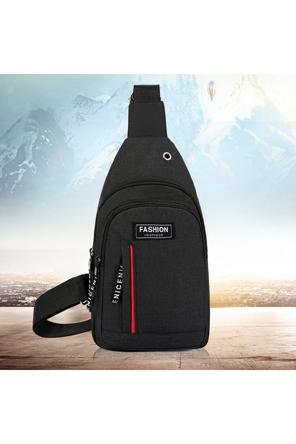 Multi-Purpose Crossbody Bag for Men and Women - Durable Hiking Messenger Backpack with Headphone Jack - Perfect for Travel, Camping, and Outdoor Activities