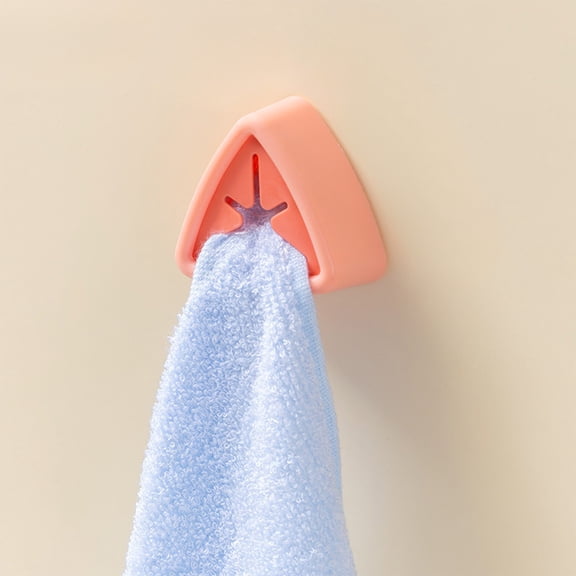 PPLoney Multifunctional Kitchen Storage Rack Hook Clip for Towel, Cloth, and Dishwashing Utensils, No Punching Design, Space-Saving Organizer in Blue, Green, White, Pink