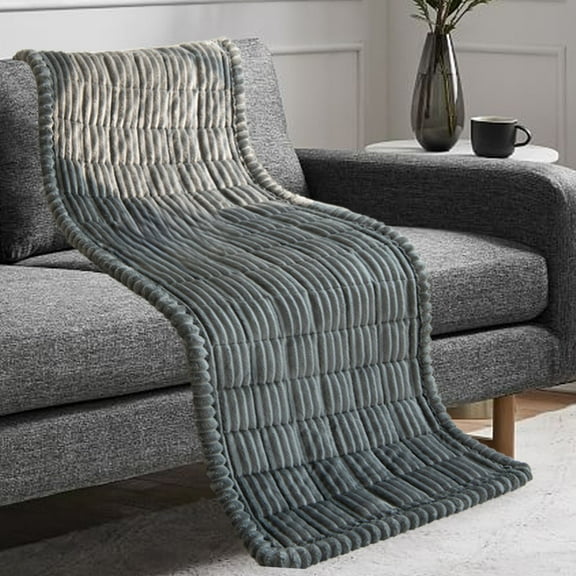 PPLoney Non-slip Corduroy Sofa Cover Cushion for Winter - Soft Plush Backrest Protector in Dark Gray, Coffee, Green, and White - Easy to Clean, Durable, 70x210cm