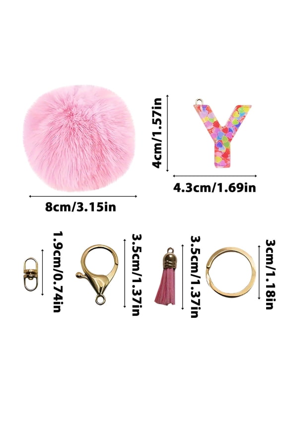 Personalized Initial Letter Keychain - Durable Keychain Pendant for Keys, Bags, Great for Gifts on Birthdays, Graduations, Housewarmings, and Travel!