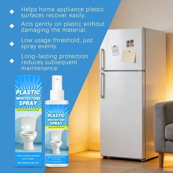 PPLoney Plastic Cleaning Spray 100ml - Streak-Free Formula for Versatile Plastic Surfaces Cleaning