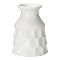 PPLoney Plastic Flower Vase - Modern Decorative Vase for Home Decor, Weddings, and Office - Sturdy White Vase for Fresh and Dried Flowers - Perfect for Shelf, Coffee Table, or Centerpiece