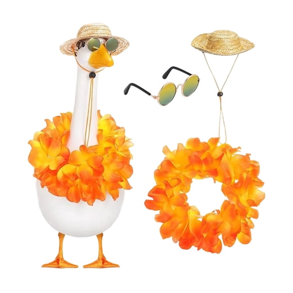 PPLoney Porch Goose Clothes Set - Durable Spring Garden Decoration for Outdoor Use, Perfect for Lawn Geese Accessories