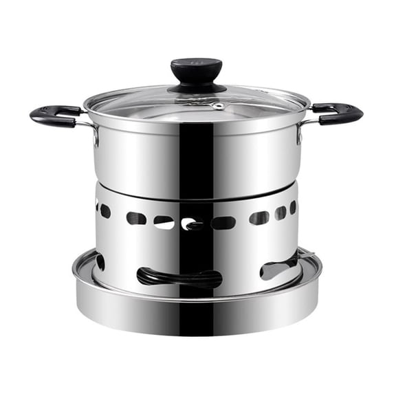 PPLoney Portable Stainless Steel Indoor Cooker - 3 Sizes for Camping, Picnics & Easy Cooking