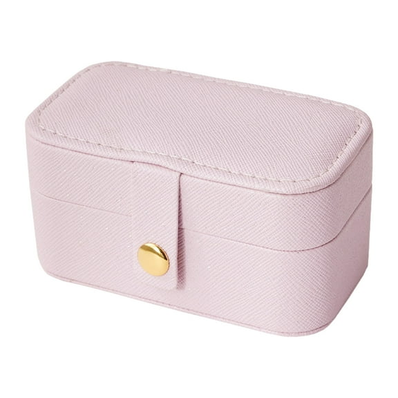 PPLoney Portable Travel Jewelry Case Organizer - Mini Jewelry Box for Bridesmaids, Elegant Storage Solution for Women, Ideal Gift for Special Occasions (Pink)