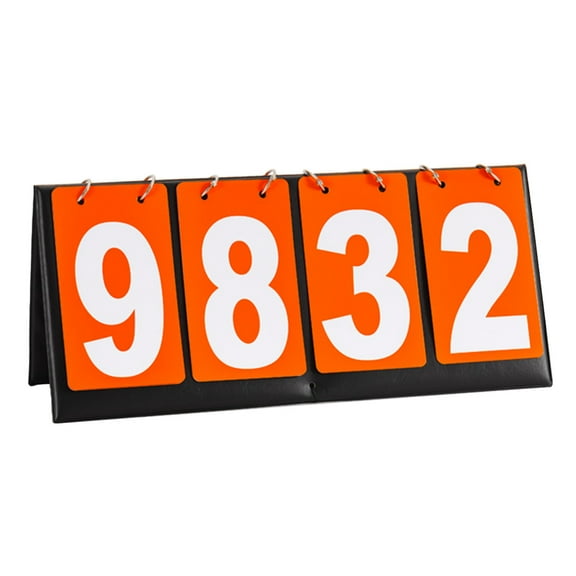 PPLoney Portable Waterproof Leather Flip Scoreboard for Sports Tournaments – Easy to Use, Durable Design for Basketball, Badminton, Table Tennis and More