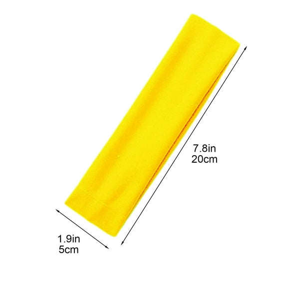 PPLoney Solid Color Sports Hair Headband - High Stretch, Sweat-Absorbing Yoga Band for Running & Gym Workouts - Unisex Textile Accessory
