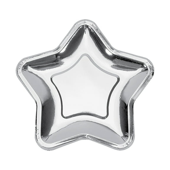 PPLoney Star Shaped Disposable Tableware - 10 Pack Birthday Party Plates - Eco-Friendly Paper Dinnerware for Celebrations and Events