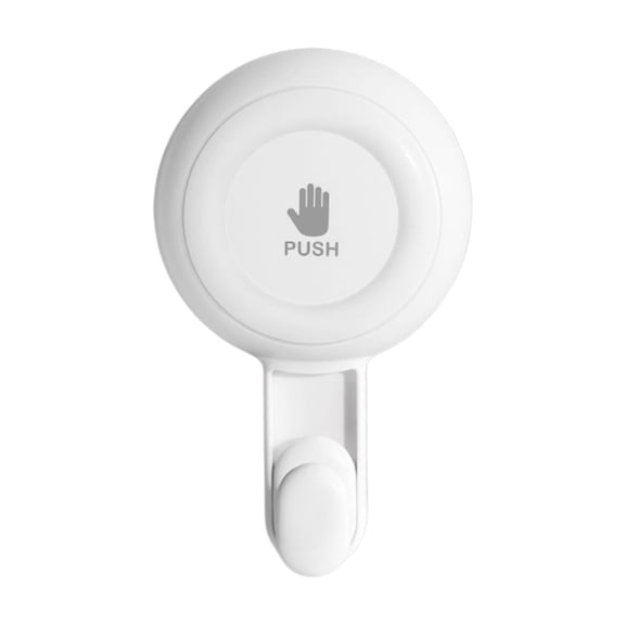 PPLoney Strong Adhesive Hooks, Non-Perforated Wall Hook for Bathroom & Kitchen, Heavy Duty Load-Bearing, Traceless Vacuum Technology, Versatile Rotatable Design, White