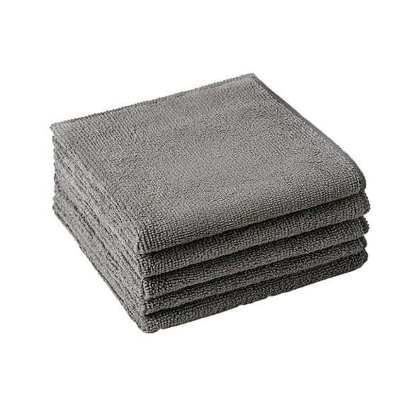 PPLoney Super Absorbent Microfiber Cleaning Cloths - Soft & Lint-Free Multipurpose Dish Towels for Kitchen, Car, and Home Care(Gray)