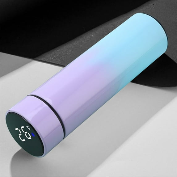 PPLoney Vacuum Insulated Stainless Steel Water Bottle with Smart Temperature Display - 500ML, 12-Hour Hot/Cold Retention, Touch LED Screen, Travel-Friendly, Perfect for Outdoor Sports and Fitness