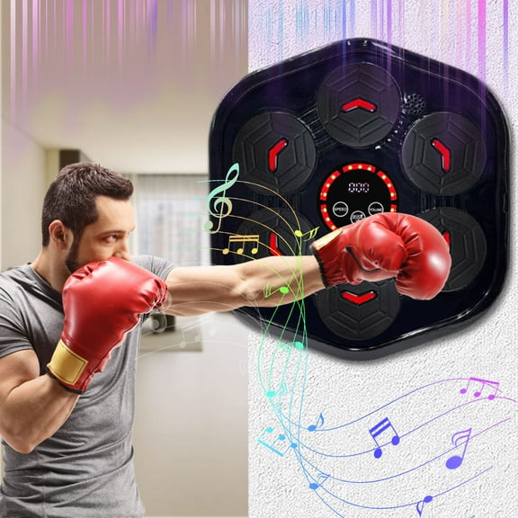PPLoney Wall Mounted Bluetooth Smart Punch Boxing Trainer - Improve Coordination, Relieve Stress, Ergonomic Design, Easy Installation, Includes Backlight Display for Enhanced Training