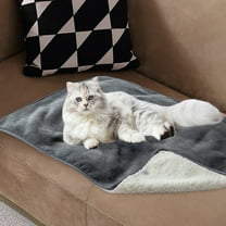 PPLoney Warm Thick Pet Mat for Dogs and Cats - Soft Fleece Sleeping Blanket, Extra Thick Insulation for Cozy Comfort, Easy to Clean, Versatile Use for Crates, Kennels, and Furniture (Gray)