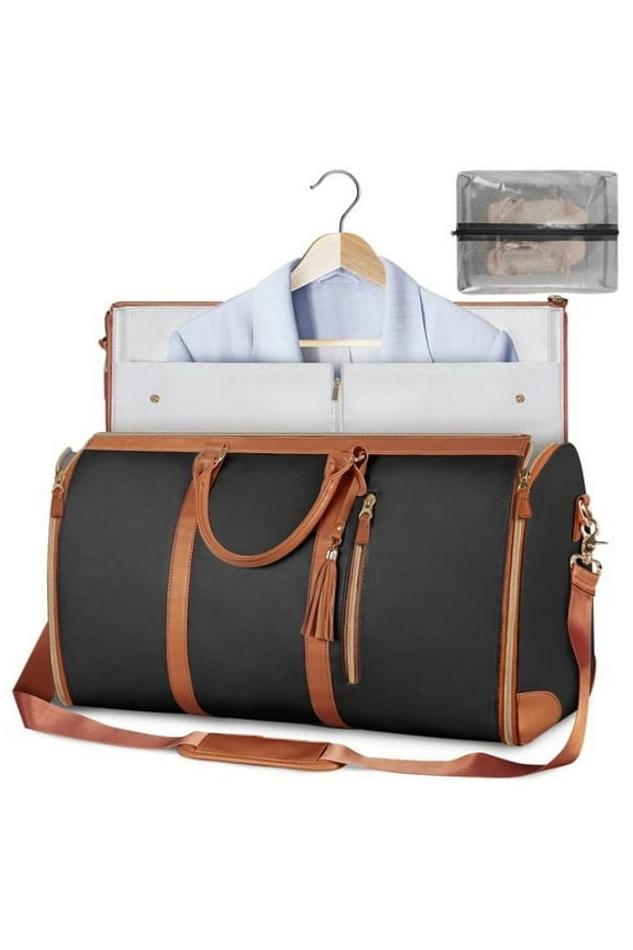 Waterproof Garment Duffle Bag with Separate Shoe Pouch – Stylish Travel Organizer for Weekend Getaways and Business Trips