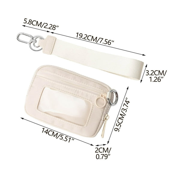 PPLoney Waterproof Portable Wristlet Pouch with Clear Card Slot - Ideal for Travel and Outdoor Activities