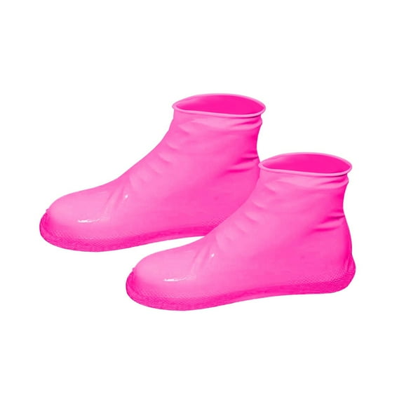PPLoney Waterproof Rubber Shoe Covers for Rain and Snow - Thickened Outdoor Boot Protectors in Multiple Colors for Men and Women - Reusable Slip-on Design for All Seasons