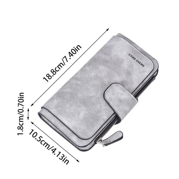 PPLoney Women's Large Capacity Wallet, Elegant Zipper Coin Purse with Multiple Card Slots and Photo Compartments,for Everyday Use and Special Occasions