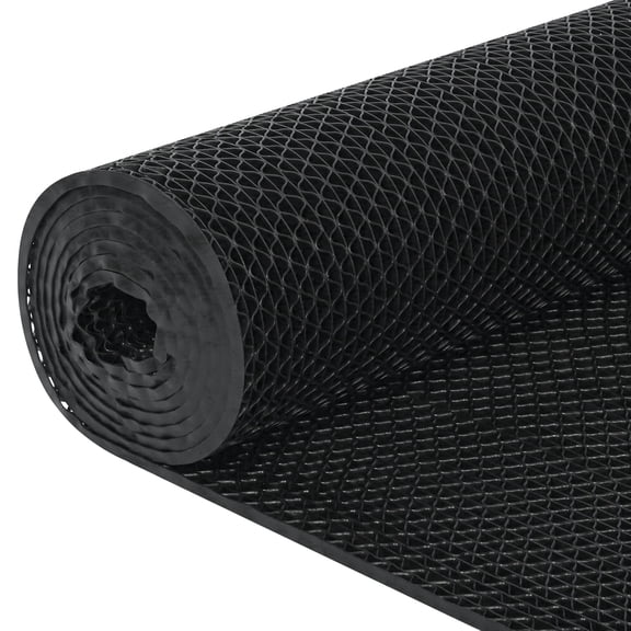 PPOSFPH Drainage Mat, 3' x 10' Non-Slip Pool Mat for Wet Areas, Black