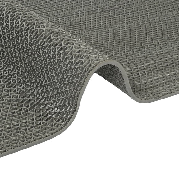 PPOSFPH Drainage Mat, 3 x 3.3Ft Non-Slip Pool Mat for Wet Areas, Gray
