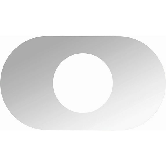 Jones Stephens 1-Handle Cover-Up Plate Shower Handle Cover Plate - Mirror Finish - 14" x 8"