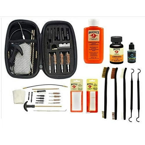 PPQ Gun Cleaning Kit & Accessories Compatible with Walther PPQ Pistol Schenatic Cleaning Mat for 22.38 9mm .45 Hoppes Gun Oil & Solvent Clenzoil CLP Cleaner Brush Picks & Patches