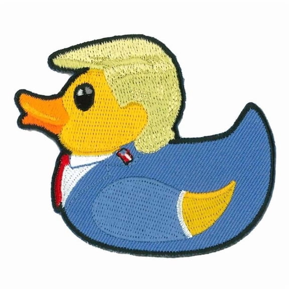 PPQ2240 Trump Rubber Duck Patch - Multi Color - 3 x 2.5 in. - Heat-Sealed Backing