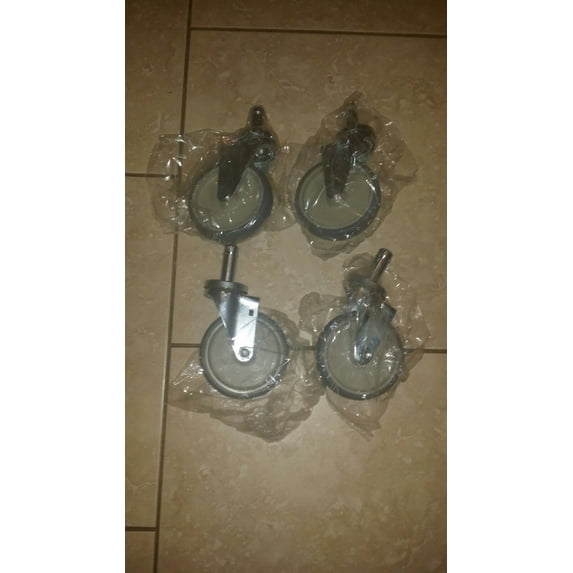 PPR 5" CASTER SOLID STEM T.5C (4 CASTERS) DERSHENG