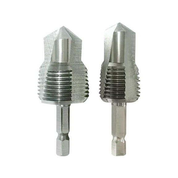 PPR Lifting Drill Bit ThreeBlade Thread Drill Bit Tapping-Drilling-Expansion Water Tube Expansion Hole Opener Bit,2 x Three-Blade Thread Drill Bit