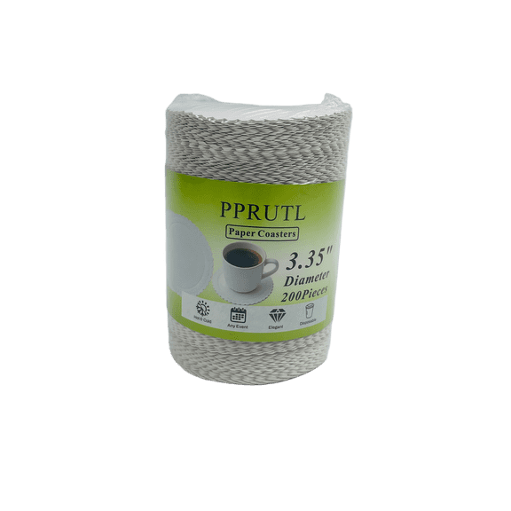 PPRUTL 200 Pcs Paper Coasters, Disposable Paper Coasters, 3.35 in Paper Coasters