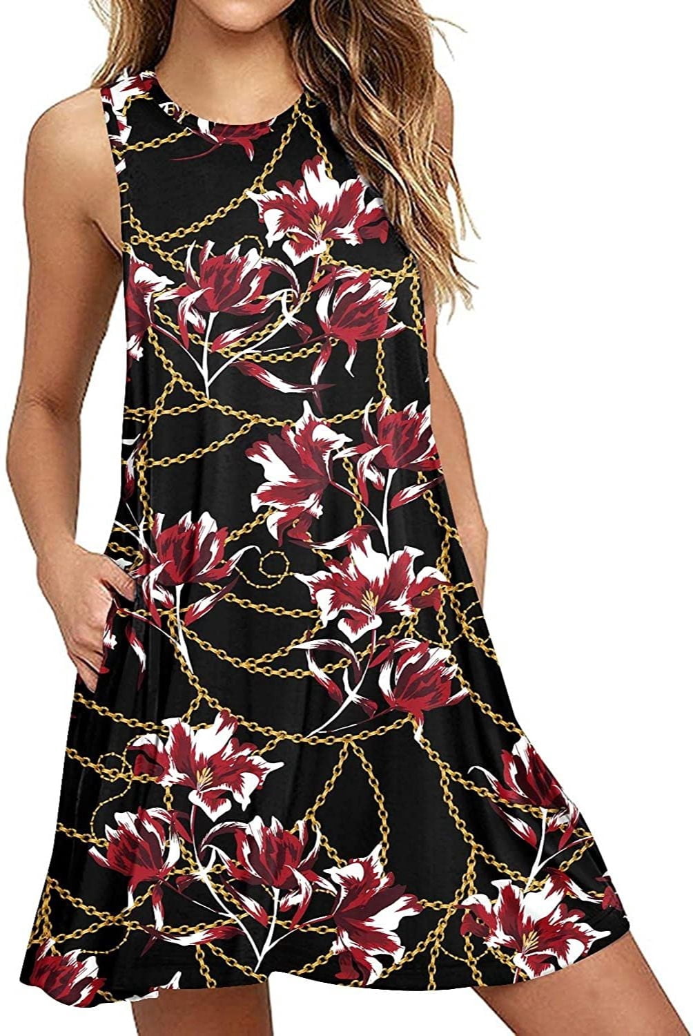 PPYOUNG Women Summer Casual Swing TShirt Dresses Beach Cover up Loose