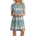 thumbnail image 1 of PPYOUNG Women's Casual Plain Simple T-Shirt Loose Dress, 1 of 6