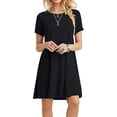 thumbnail image 1 of PPYOUNG Women's Summer Casual T-shirt Dresses Short Sleeve Boho Beach Dress, 1 of 6