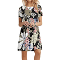 thumbnail image 1 of PPYOUNG Women's Summer Casual T-shirt Dresses Short Sleeve Boho Beach Dress, 1 of 6