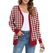 PPYOUNG Cardigan Sweater for Women's Button Down Knitwear Long Sleeve Soft Basic Knit Cardigan Sweater