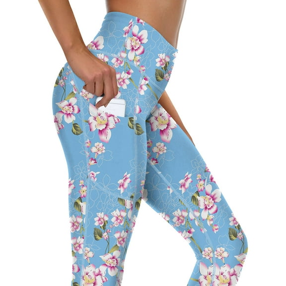 PPYOUNG Yoga Pants for Women with Pockets High Waisted Leggings