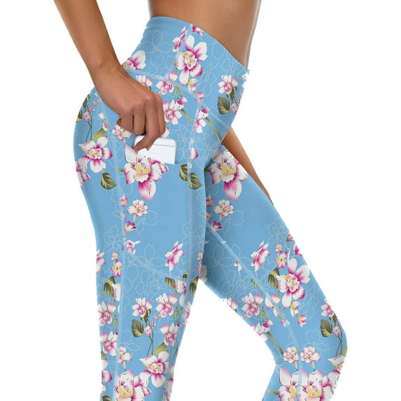 PPYOUNG Yoga Pants for Women with Pockets High Waisted Leggings